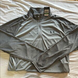 Under Armour Men's Two-Tone Gray Quarter Zip
